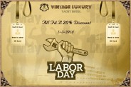 “Happy May Day”just waiting for you at Vintage Luxury Yacht Hotel.