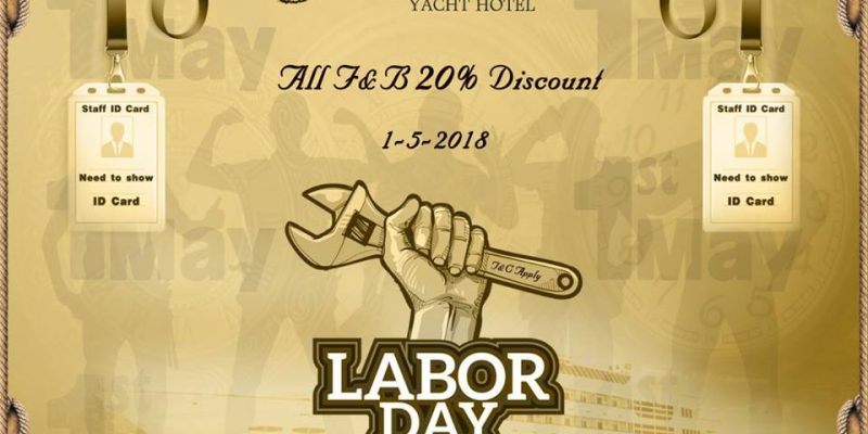 “Happy May Day”just waiting for you at Vintage Luxury Yacht Hotel.