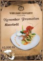 Vintage Luxury Festive Promotion Offer for November Month– Food at 10,000Ks only.