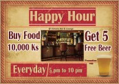 “Happy Hour”just waiting for you at Victoria Bar.