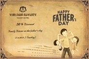 30% special discount available at Vintage Luxury Yacht hotel on 17th June Fathers Day.