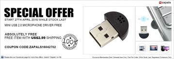 Get mini USB 2.0 microphone driver absolutely FREE!